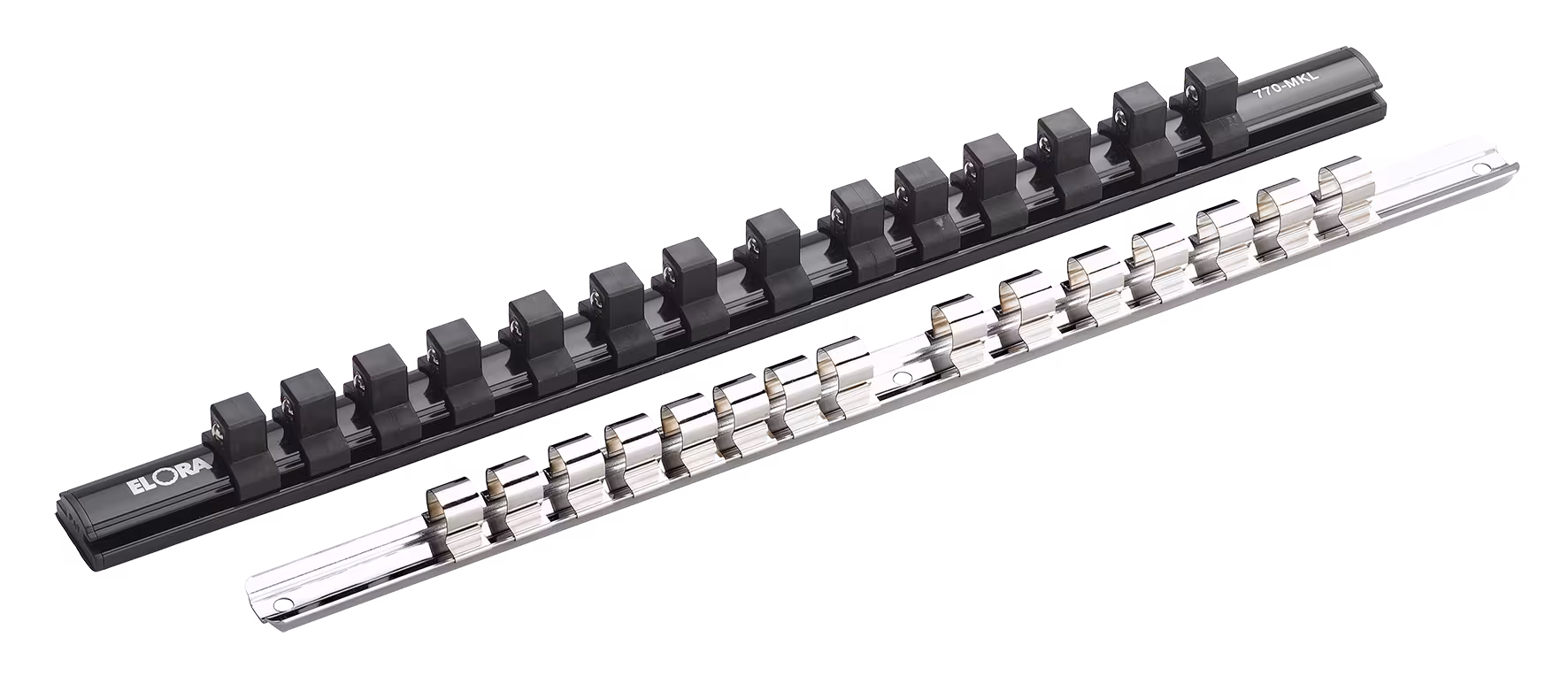 Klemmleiste 1/2", magnetisch, leer, 770-MKL von ELORA Klemmleiste 1/2", leer, 770-KL/MKL aus der Kategorie Kraftschrauber-Steckschlüssel-Einsätze 1/2" mit der Artikelnr. 0000912146001