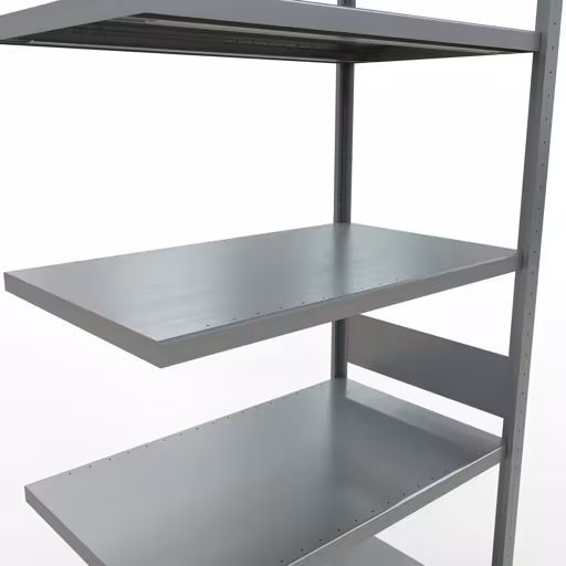 Abbildung Nr 14 des Artikels Anbauregal, Fachbodenregal Stecksystem MULTIplus330, 3000 x 1000 x 600 mm (HxBxT), 7 Fachböden, Längenriegel, verzinkt aus der Produktgruppe Stecksystem von der Marke Schulte Lagertechnik