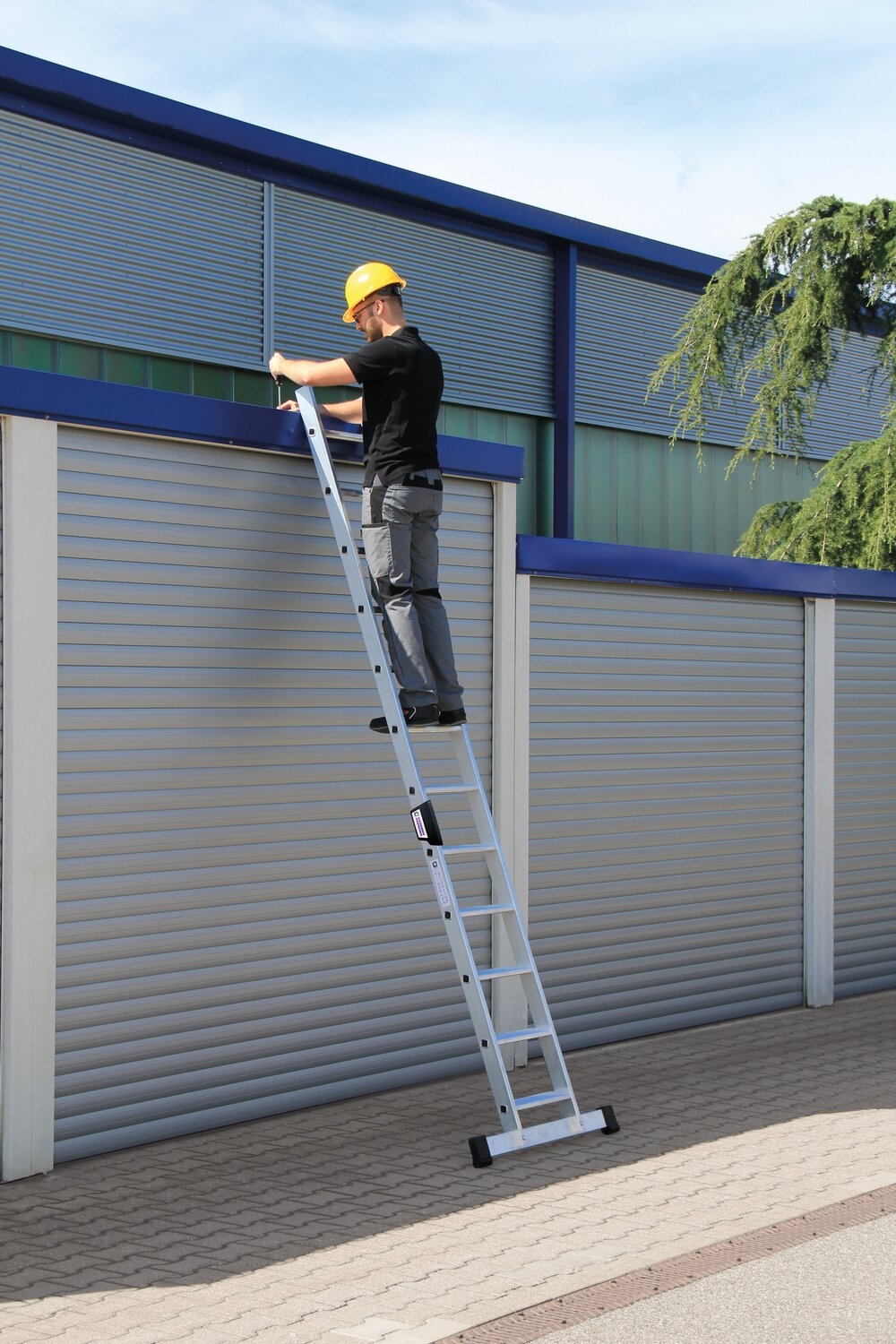 Milieubild 3816932 Munk Stufen-Anlegeleiter mit Standard-Traverse 12 Stufen