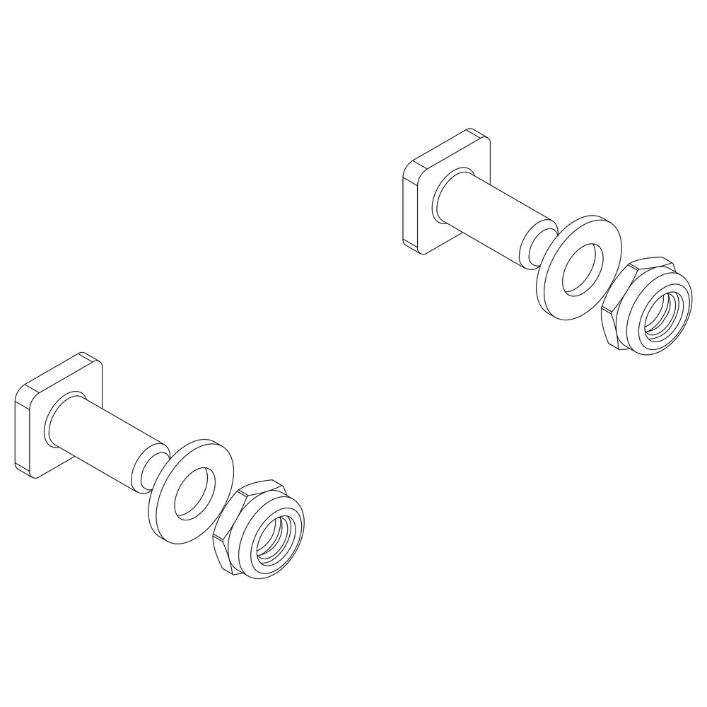 Munk Montagesatz für Streben aus der Kategorie Steigtechnik Zubehör & Ersatzteile mit der Artikelnr. 800017