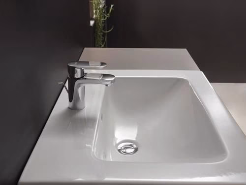 Hansgrohe Einhebel-Waschtischmischer VERNIS Blend 70 mit Zugstangen-Ablaufgarnitur 1 1/4 Zoll chrom