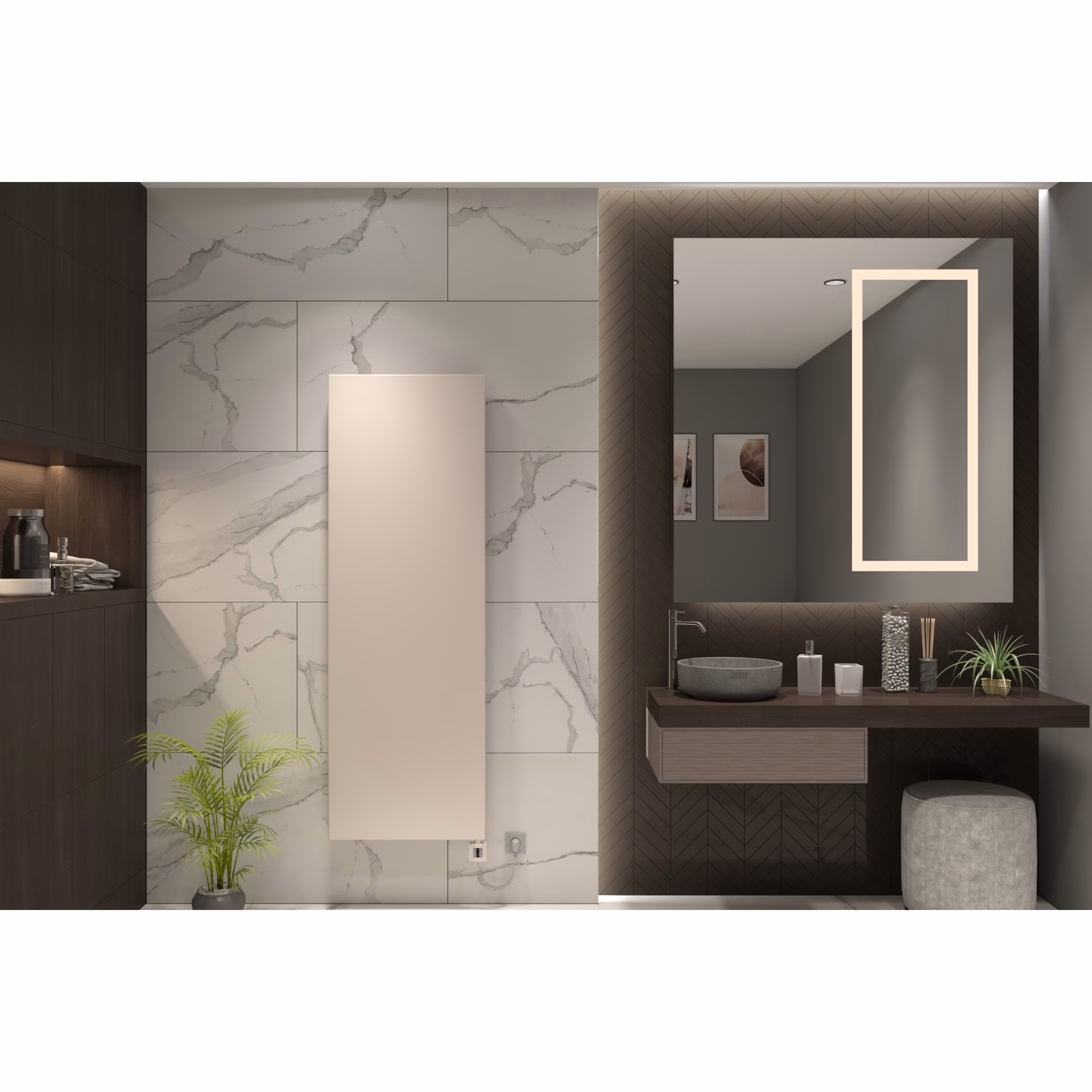 MERT Design Cover - Abdeckung für alte Badheizkörper im Maß 500x1200 mm, weiß