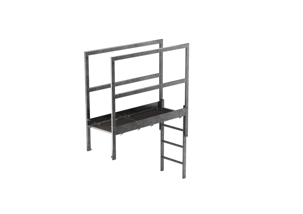 Munk Attika-Überstieg Stahl verzinkt Sonderlänge 1480 mm lichte Länge von Günzburger Steigtechnik Munk Attika-Überstieg Stahl verzinkt Sonderlänge aus der Kategorie Überstiege mit der Artikelnr. 063185