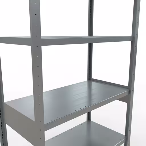 Abbildung Nr 13 des Artikels Grundregal, Fachbodenregal Stecksystem MULTIplus330, 2500 x 1000 x 500 mm (HxBxT), 6 Fachböden, Längenriegel, verzinkt aus der Produktgruppe Stecksystem von der Marke Schulte Lagertechnik