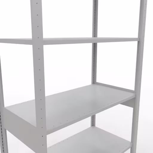 Produktbild Nr.15 des Artikels Grundregal, Fachbodenregal Stecksystem MULTIplus150, 2500 x 1000 x 500 mm (HxBxT), 6 Fachböden, Längenriegel, RAL 7035 lichtgrau aus der Produktreihe Stecksystem von der Marke Schulte Lagertechnik