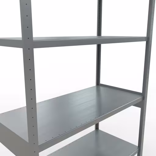Abbildung Nr 12 des Artikels Grundregal, Fachbodenregal Stecksystem MULTIplus250, 3000 x 1300 x 600 mm (HxBxT), 7 Fachböden, Längenriegel, verzinkt aus der Produktgruppe Stecksystem von der Marke Schulte Lagertechnik