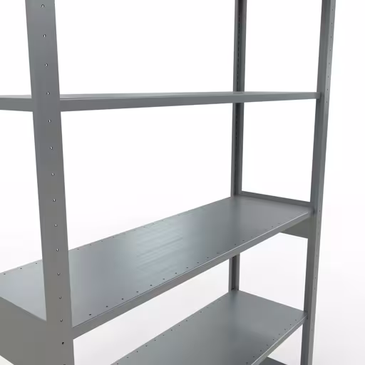 Produktbild Nr.14 des Artikels Grundregal, Fachbodenregal Stecksystem MULTIplus150, 2500 x 1300 x 400 mm (HxBxT), 6 Fachböden, Längenriegel, verzinkt aus der Produktreihe Stecksystem von der Marke Schulte Lagertechnik
