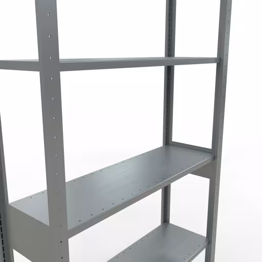 Abbildung Nr 15 des Artikels Grundregal, Fachbodenregal Stecksystem MULTIplus85, 2500 x 1000 x 300 mm (HxBxT), 6 Fachböden, Längenriegel, verzinkt aus der Produktgruppe Stecksystem von der Marke Schulte Lagertechnik