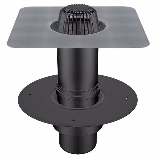 Flavent Pro Aufstockelement für zweiteiligen Dachablauf von der Marke Klöber aus der Kategorie Dachdurchgänge isoliert