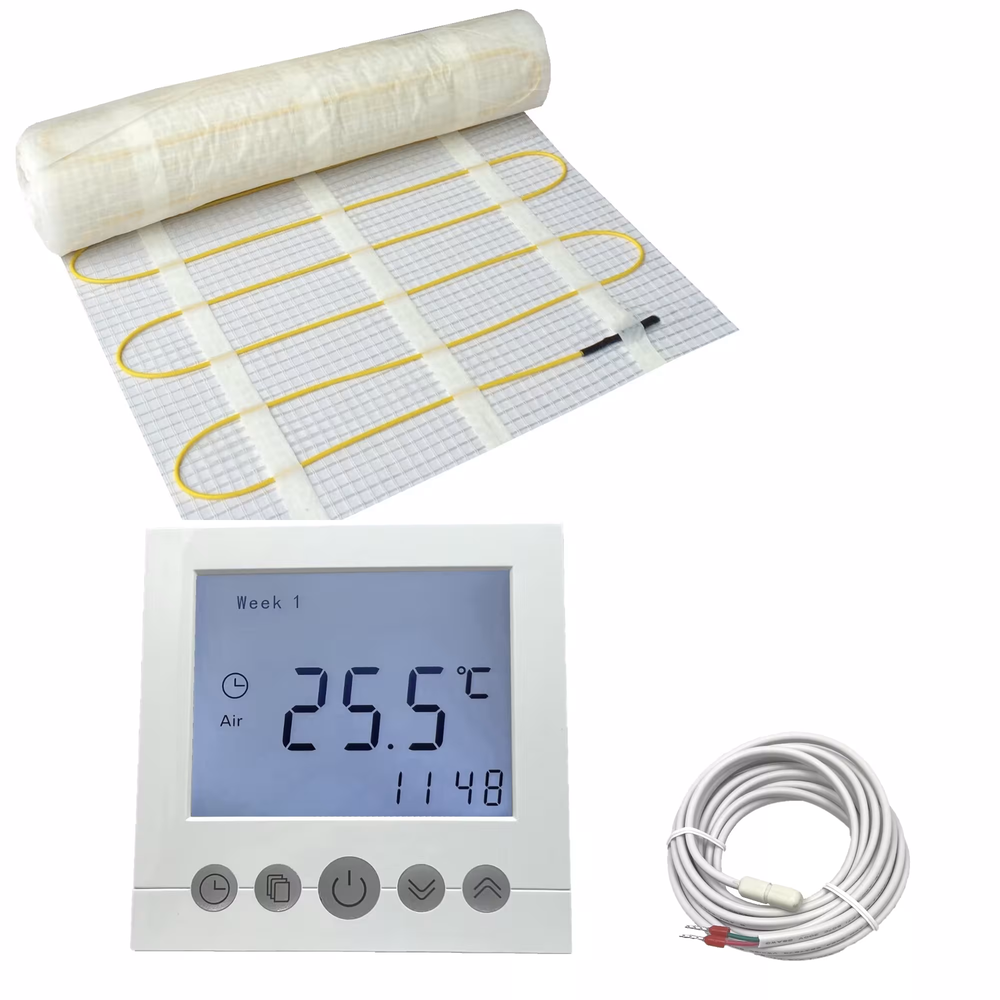 HoWaTech Comfort Elektrische Fußbodenheizung | Set mit Heizmatte und Regler Digital aus der Kategorie Elektrische Fußbodenheizung