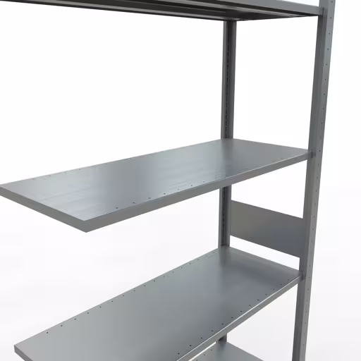 Abbildung Nr 13 des Artikels Anbauregal, Fachbodenregal Stecksystem MULTIplus85, 3000 x 1000 x 400 mm (HxBxT), 7 Fachböden, Längenriegel, verzinkt aus der Produktgruppe Stecksystem von der Marke Schulte Lagertechnik