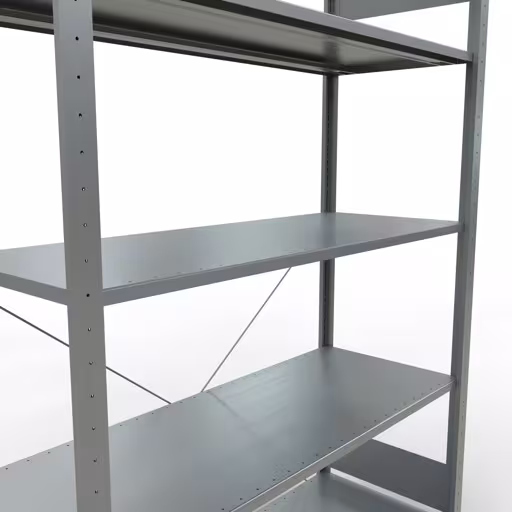 Zusatzbild des Artikels Stecksystem Grundregal 2000x1300x500 mm, Typ 150 kg, verzinkt aus Grundregal
