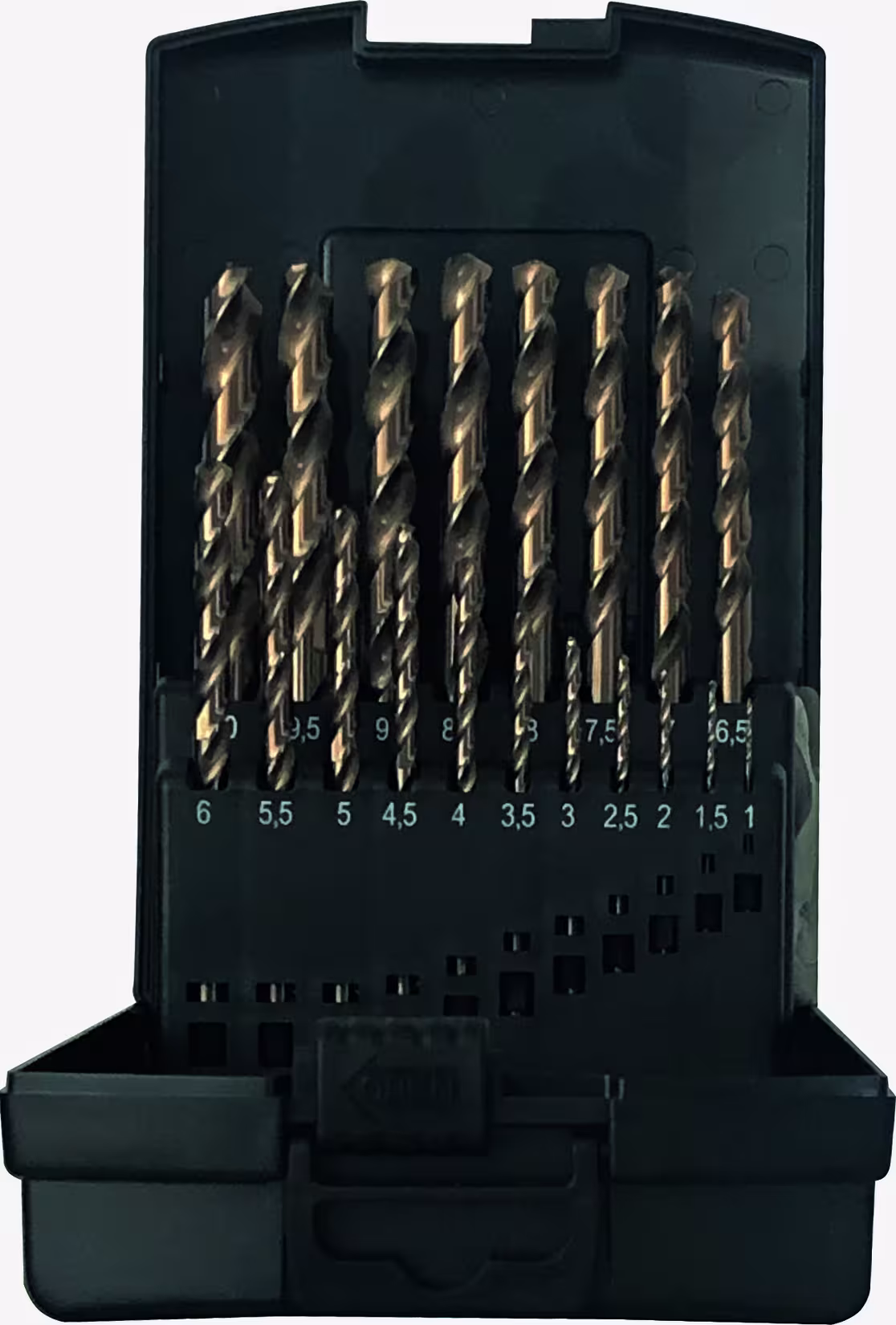 Kunststoffkassette HSS-Co 19tlg, 1-10/0,5mm BASIC aus der Kategorie Bohrer mit der Artikelnummer 67319