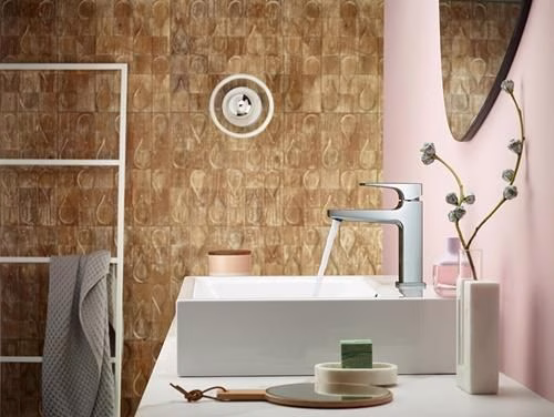 Detailbild 4073860 Hansgrohe Einhebel-Waschtischmischer METROPOL 110 mit Push-Open Ablaufgarnitur G 1 1/4 Zoll chrom