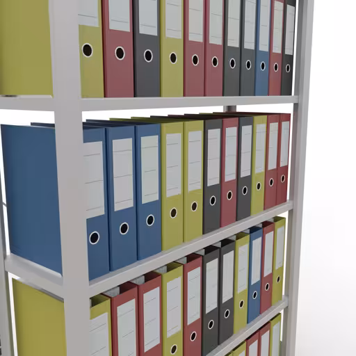 Produktbild Nr 14 des Artikels Grundregal, Büro-Fachbodenregal Stecksystem MULTIplus85, 2000 x 1000 x 300 mm (HxBxT), 6 Fachböden, Kreuzstrebe, ohne Anschlagleiste, lichtgrau Abbildung Nr 14 des Artikels Grundregal, Büro-Fachbodenregal Stecksystem MULTIplus85, 2000 x 1000 x 300 mm (HxBxT), 6 Fachböden, Kreuzstrebe, ohne Anschlagleiste, lichtgrau aus der Produktgruppe Büroregale von der Marke Schulte Lagertechnik