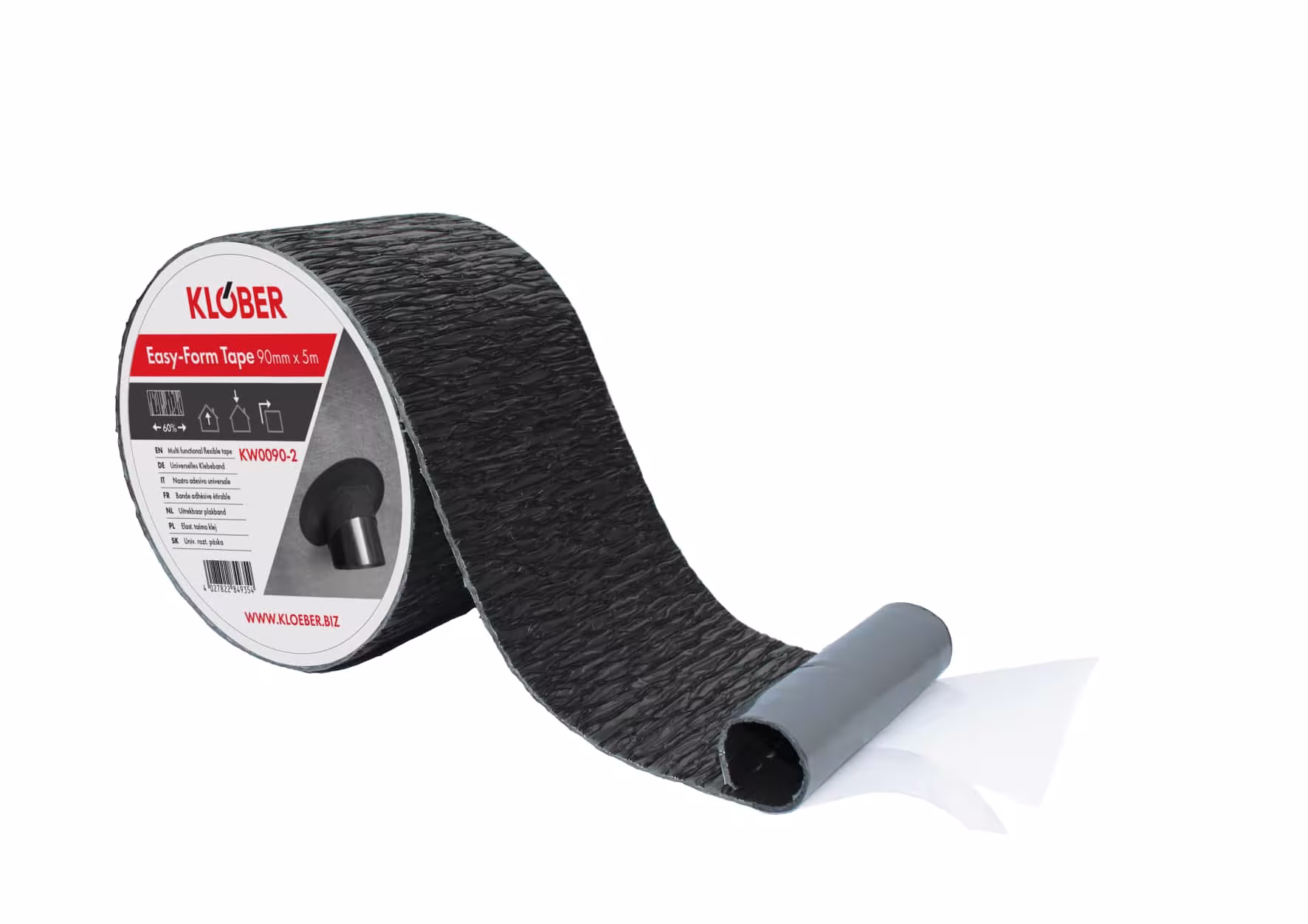 Easy-Form Klebeband Universell anformbares Klebeband, Breite 90mm, 5m Rolle von der Marke Klöber Easy-Form Klebeband Universell anformbares Klebeband, Breite 90mm, 5m Rolle aus der Kategorie Unterdeckbahnen & Dampfsperren mit der Artikelnummer KW0090-2