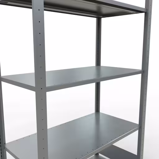 Produktbild Nr.15 des Artikels Grundregal, Fachbodenregal Stecksystem MULTIplus150, 2000 x 1000 x 500 mm (HxBxT), 5 Fachböden, Längenriegel, verzinkt aus der Produktreihe Stecksystem von der Marke Schulte Lagertechnik