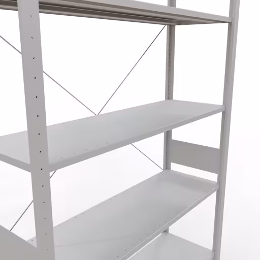 Produktbild Nr.14 des Artikels Stecksystem Grundregal 3000x1300x400 mm, Typ 150 kg, lichtgrau aus der Produktreihe Stecksystem von der Marke Schulte Lagertechnik