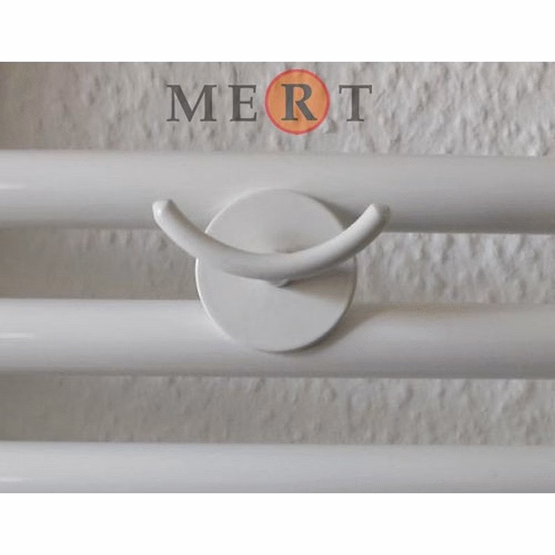 Ohne Text 3963878 MERT Handtuchhalter TYP 2 Weiss 30mm