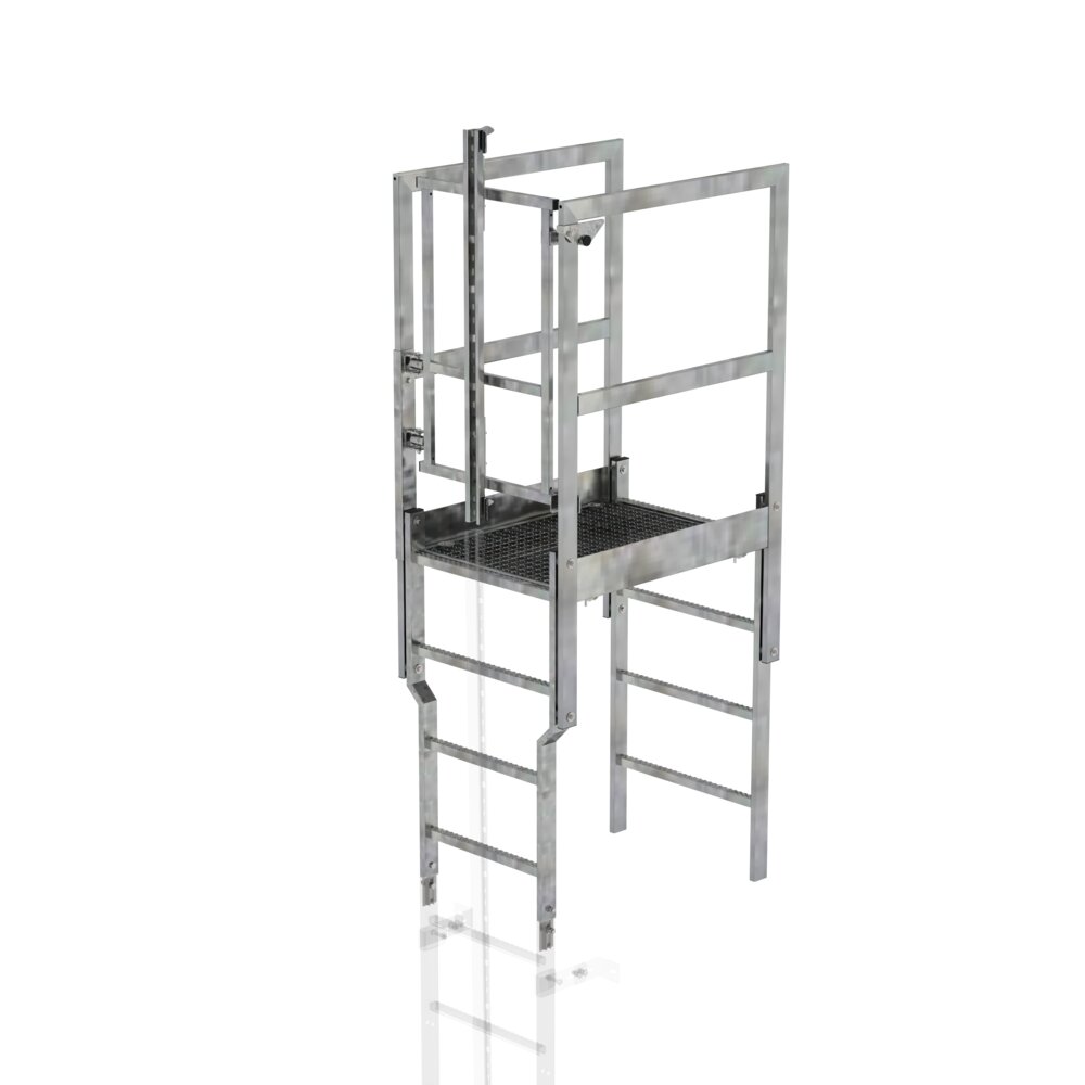 Munk Attika-Überstieg mit Sicherungstüre und Steigschutzschiene aus der Kategorie Überstiege mit der Artikelnr. 063507