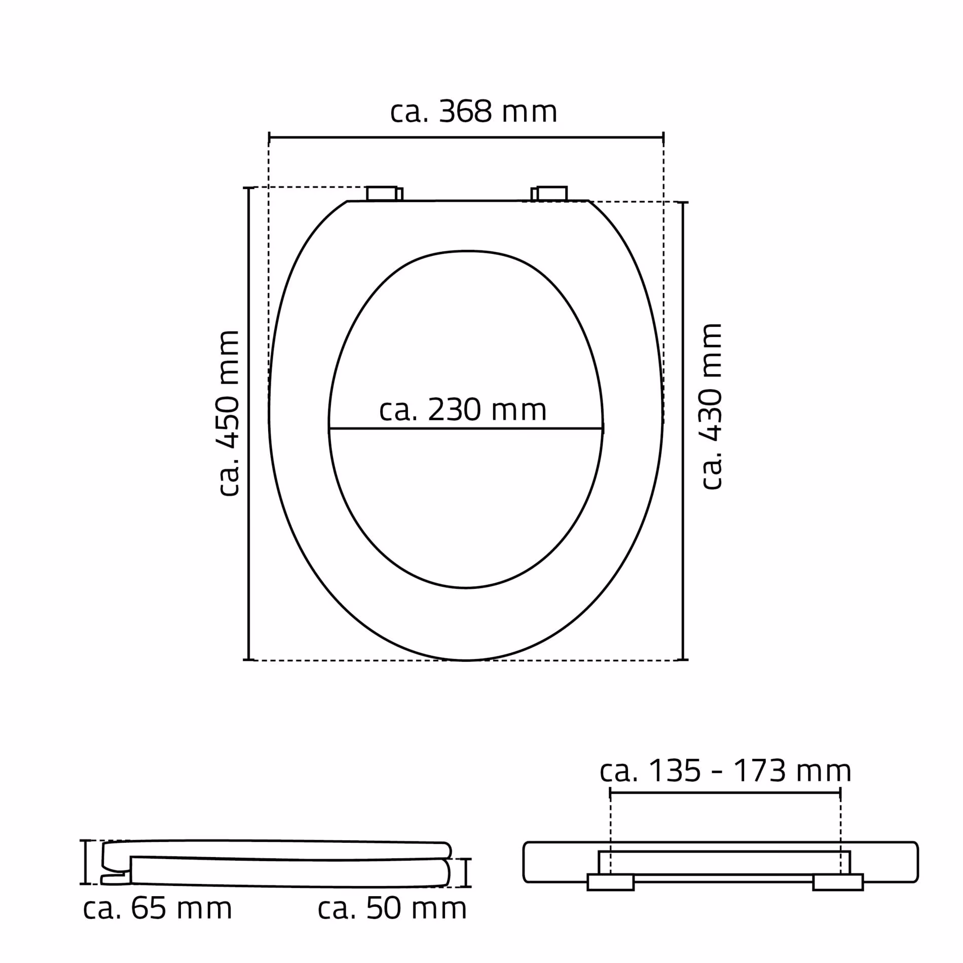 WC-Sitzerhöhung Top ca. 5 cm, weiß, mit Soft-Close, Duroplast von Ridder aus der Kategorie Badausstattung & Sanitär