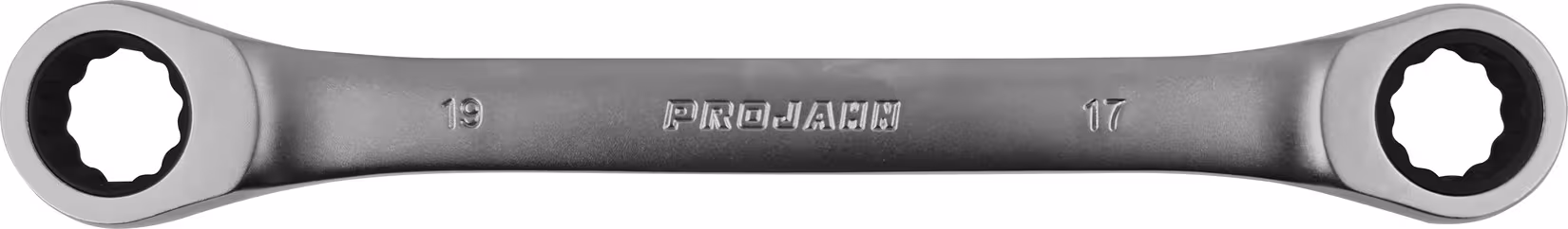 GearTech Doppelring Schlüssel 17 x 19 mm von der Marke PROJAHN GearTech Doppelring-Ratschenschlüssel metrisch klassik Typ Variante: GearTech Doppelring Schlüssel 17 x 19 mm aus der Kategorie Ring- und Doppelringschlüssel mit der Artikelnr. 341719