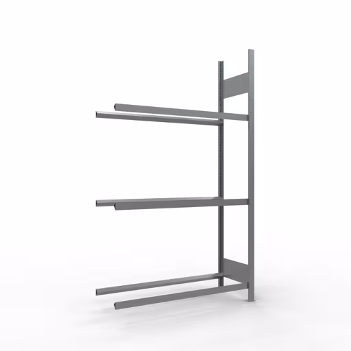 Anbauregal, Räder-/Reifenregal, 2000 x 1150 x 400 mm (HxBxT), verzinkt, 3 Lagerebenen á 150 kg Fachlast pro Ebene aus der Kategorie Autoteilelagerung mit der Artikelnummer 13891