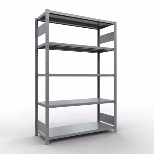 Abbildung Nr 15 des Artikels Grundregal, Fachbodenregal Stecksystem MULTIplus250, 2000 x 1300 x 500 mm (HxBxT), 5 Fachböden, Längenriegel, verzinkt aus der Produktgruppe Stecksystem von der Marke Schulte Lagertechnik