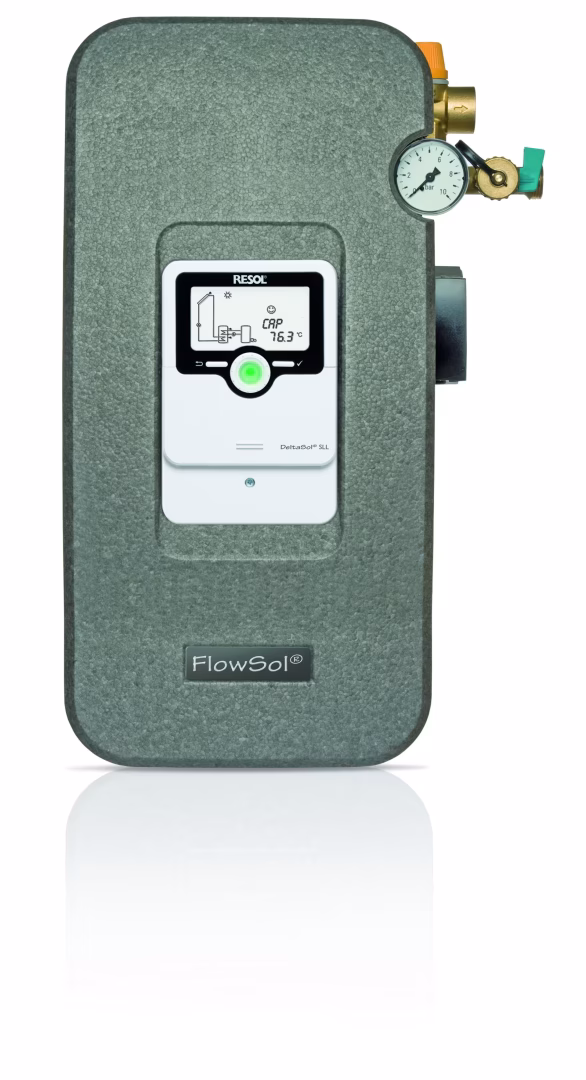 RESOL FlowSol(R) B HE - SL Zweistrang Solarstation von der Marke Resol RESOL FlowSol(R) B HE - Zweistrang Solarstation Typ Ausführung: RESOL FlowSol(R) B HE - SL Zweistrang Solarstation aus der Kategorie 2-Strang-Solarstation mit der Artikelnr. 29002900