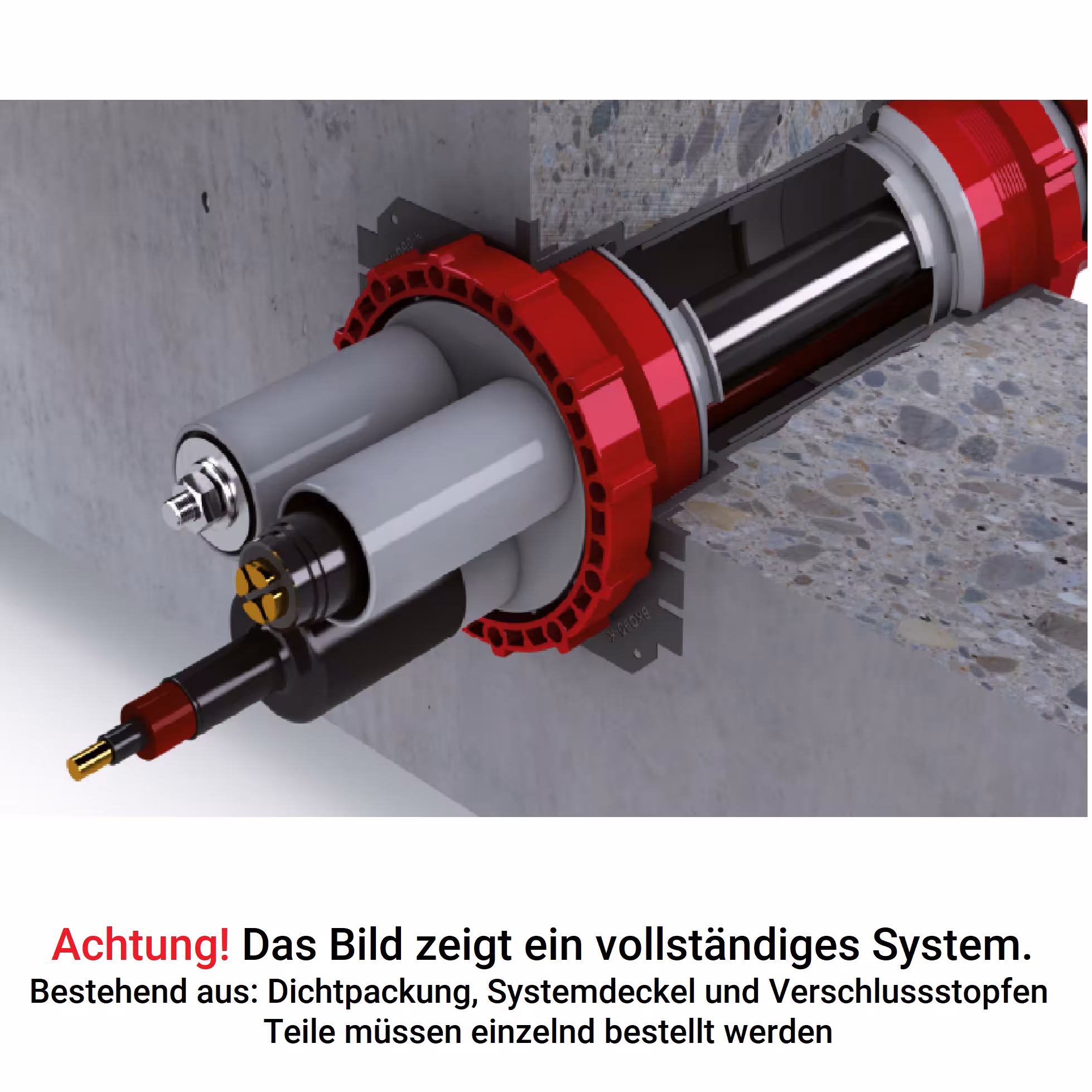 UGA BKD90 1-fach Dichtpackung Auswanderschutz Kabel Durchführung BKD90-K/120 von UGA System-Technik mit der Artikelnr. 401109012000