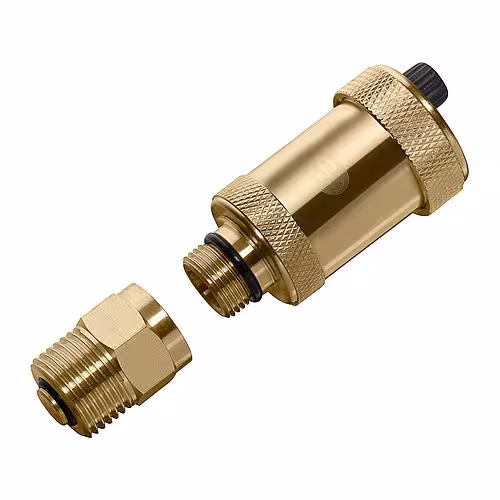 Automatischer Schnellentlüfter 3/8" mit Absperrventil, Messingoberfläche aus der Kategorie Heizungsentlüftung mit der Artikelnummer 502M-3/8
