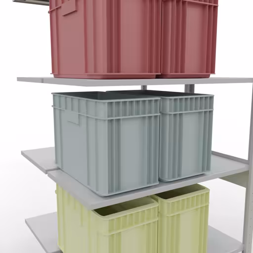 Produktbild Nr.8 des Artikels Anbauregal, Doppelregal, Fachbodenregal Stecksystem MULTIplus150, 2500 x 1000 x (2x500) mm (HxBxT), 2x6 Fachböden, Längenriegel, RAL 7035 lichtgrau aus der Produktreihe Fachbodenregale von der Marke Schulte Lagertechnik