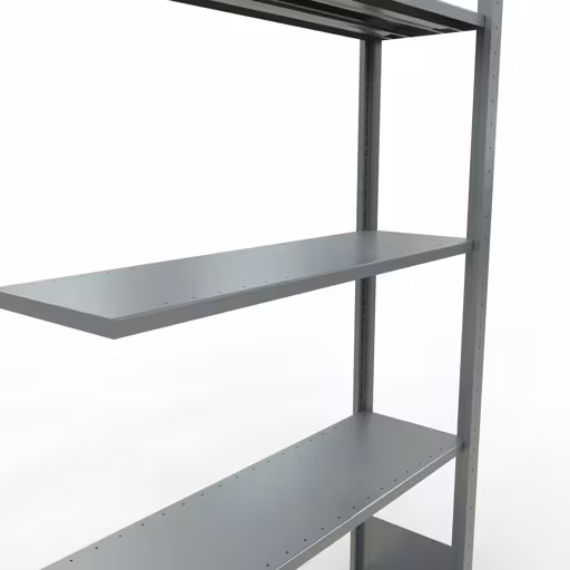 Produktbild Nr.6 des Artikels Anbauregal, Fachbodenregal Stecksystem MULTIplus150, 2000 x 1000 x 300 mm (HxBxT), 5 Fachböden, Längenriegel, verzinkt aus der Produktreihe Stecksystem von der Marke Schulte Lagertechnik
