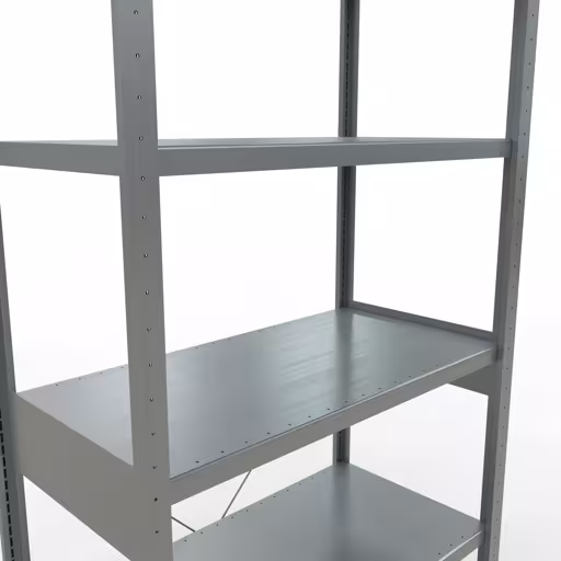 Abbildung Nr 12 des Artikels Grundregal, Fachbodenregal Stecksystem MULTIplus330, 2500 x 1000 x 500 mm (HxBxT), 6 Fachböden, Kreuzstrebe, verzinkt aus der Produktgruppe Stecksystem von der Marke Schulte Lagertechnik