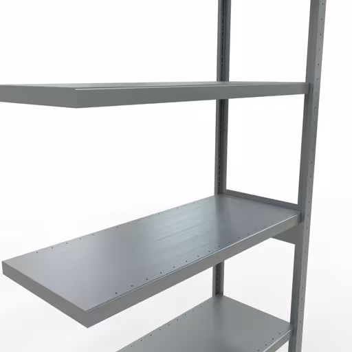 Abbildung Nr 13 des Artikels Anbauregal, Fachbodenregal Stecksystem MULTIplus250, 2500 x 1000 x 400 mm (HxBxT), 6 Fachböden, Längenriegel, verzinkt aus der Produktgruppe Stecksystem von der Marke Schulte Lagertechnik