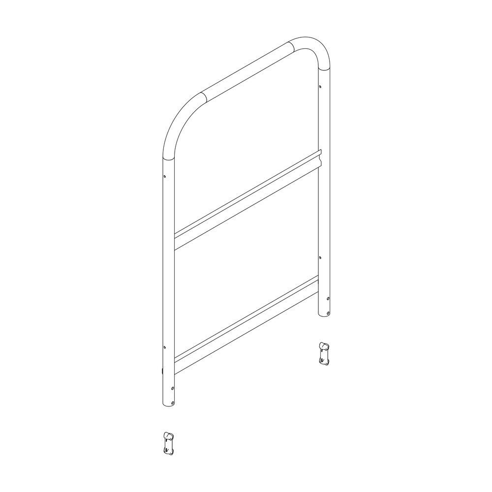 Munk Seitengeländer inkl. Montagesatz aus der Kategorie Steigtechnik Zubehör & Ersatzteile mit der Artikelnr. 800007