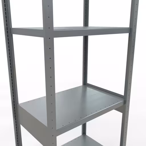 Grundregal, Fachbodenregal Stecksystem MULTIplus250, 3000 x 750 x 500 mm (HxBxT), 7 Fachböden, Längenriegel, verzinkt von der Marke Schulte Lagertechnik aus der Produktreihe Stecksystem