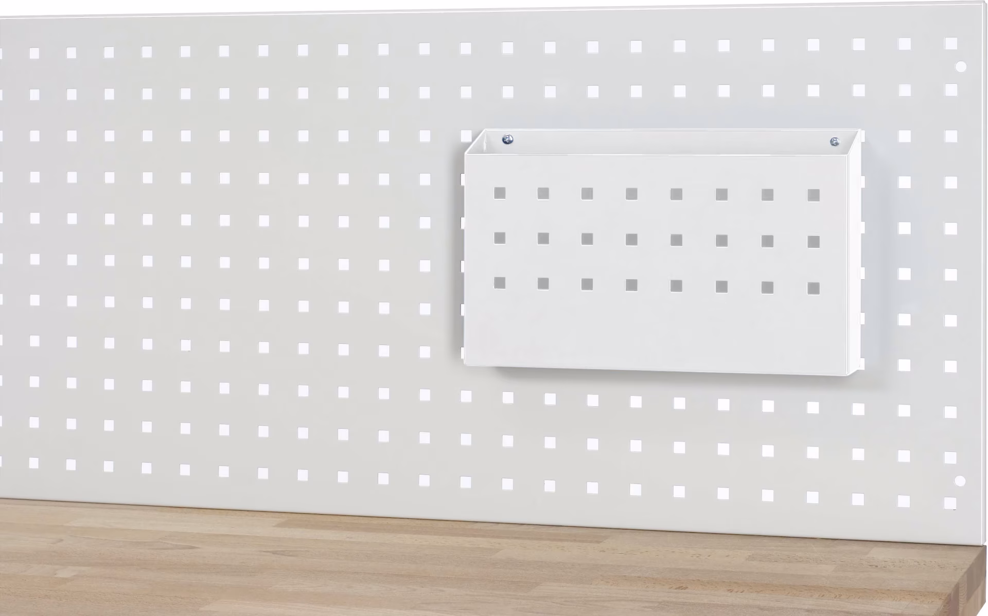 Dokumententasche für Lochplatte, B325xT65xH200mm, RAL7035 aus der Kategorie Arbeitsplatzeinrichtung mit der Artikelnr. 09-ZT.12