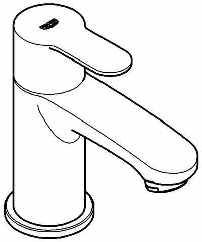 Technische Zeichnung 4079838 GROHE Standventil Eurostyle C 23039_2 XS-Size chrom