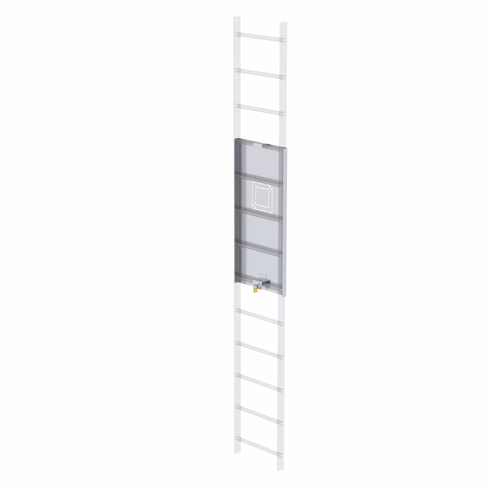 Zugangssperre abschließbar Alu-blank, Höhe 1190 mm von Munk aus der Kategorie Steigleitern & Schachtleitern