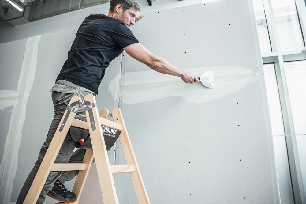 Munk Stufen-Stehleiter Holz 2x3 Stufen