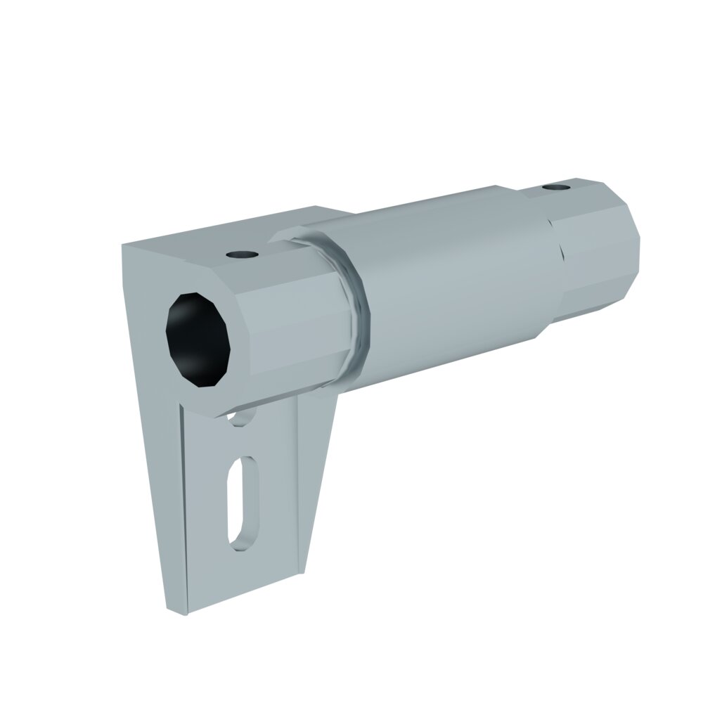 Produktbild (Abb. Ähnlich) 2177751 Munk Halter für Regalleiter-Schienenanlage Zwischenhalter mit Bohrungen