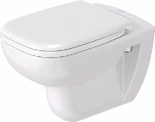 Detailbild 4043034 Duravit Wand-WC-Set D-Code, rimless, Tiefspüler, weiß, inklusive WC-Sitz mit Absenkautomatik