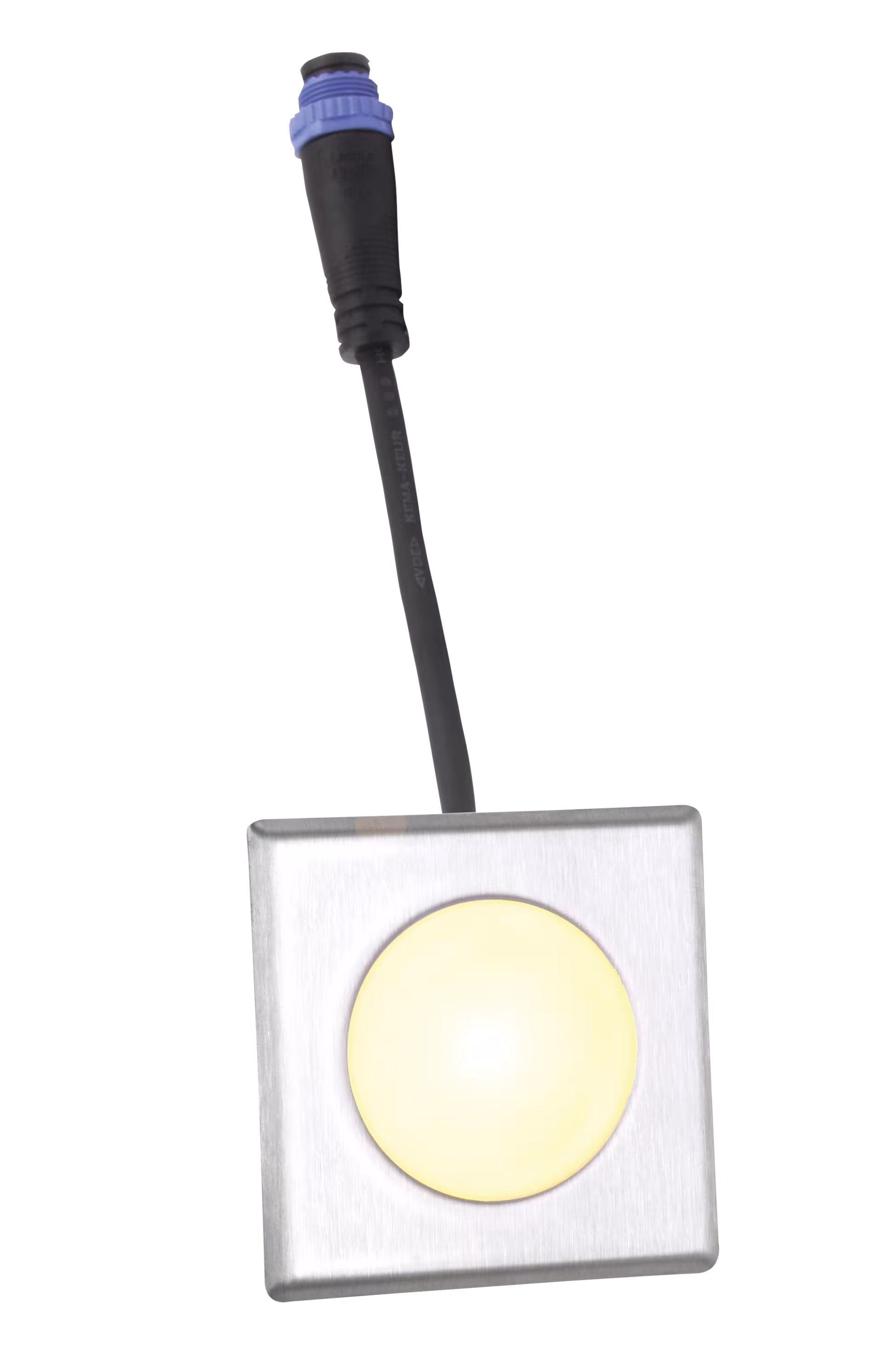 TerraLight Einzelspot eckig 60 x 60 mm, edelstahl V4A gebürstet, warmweiß aus der Kategorie Terrassenbeleuchtung mit der Artikelnr. 505 70 103