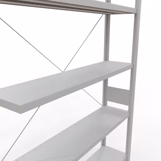 Abbildung Nr 8 des Artikels Stecksystem Anbauregal 3000x1300x300 mm, Typ 250 kg, lichtgrau aus der Produktgruppe Stecksystem von der Marke Schulte Lagertechnik