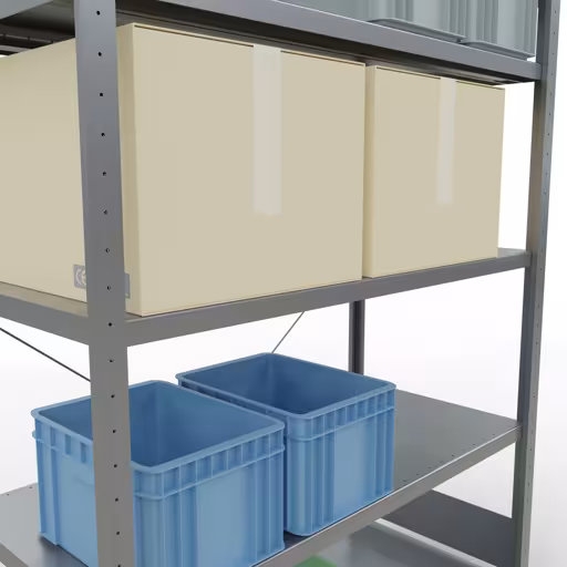 Abbildung Nr 14 des Artikels Stecksystem Grundregal 2000x1300x600 mm, Typ 250 kg, verzinkt aus der Produktgruppe Stecksystem von der Marke Schulte Lagertechnik