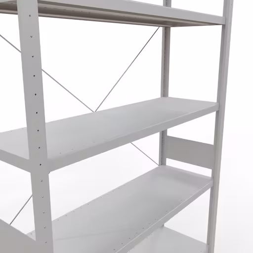 Stecksystem Grundregal 3000x1300x400 mm, Typ 250 kg, lichtgrau von der Marke Schulte Lagertechnik aus der Produktreihe Stecksystem