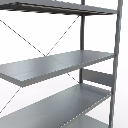 Produktbild Nr 15 des Artikels Stecksystem Anbauregal 3000x1300x500 mm, Typ 250 kg, verzinkt Abbildung Nr 15 des Artikels Stecksystem Anbauregal 3000x1300x500 mm, Typ 250 kg, verzinkt aus der Produktgruppe Stecksystem von der Marke Schulte Lagertechnik