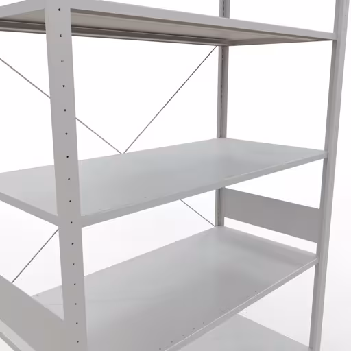 Produktbild Nr.7 des Artikels Stecksystem Grundregal 3000x1300x600 mm, Typ 150 kg, lichtgrau aus der Produktreihe Stecksystem von der Marke Schulte Lagertechnik