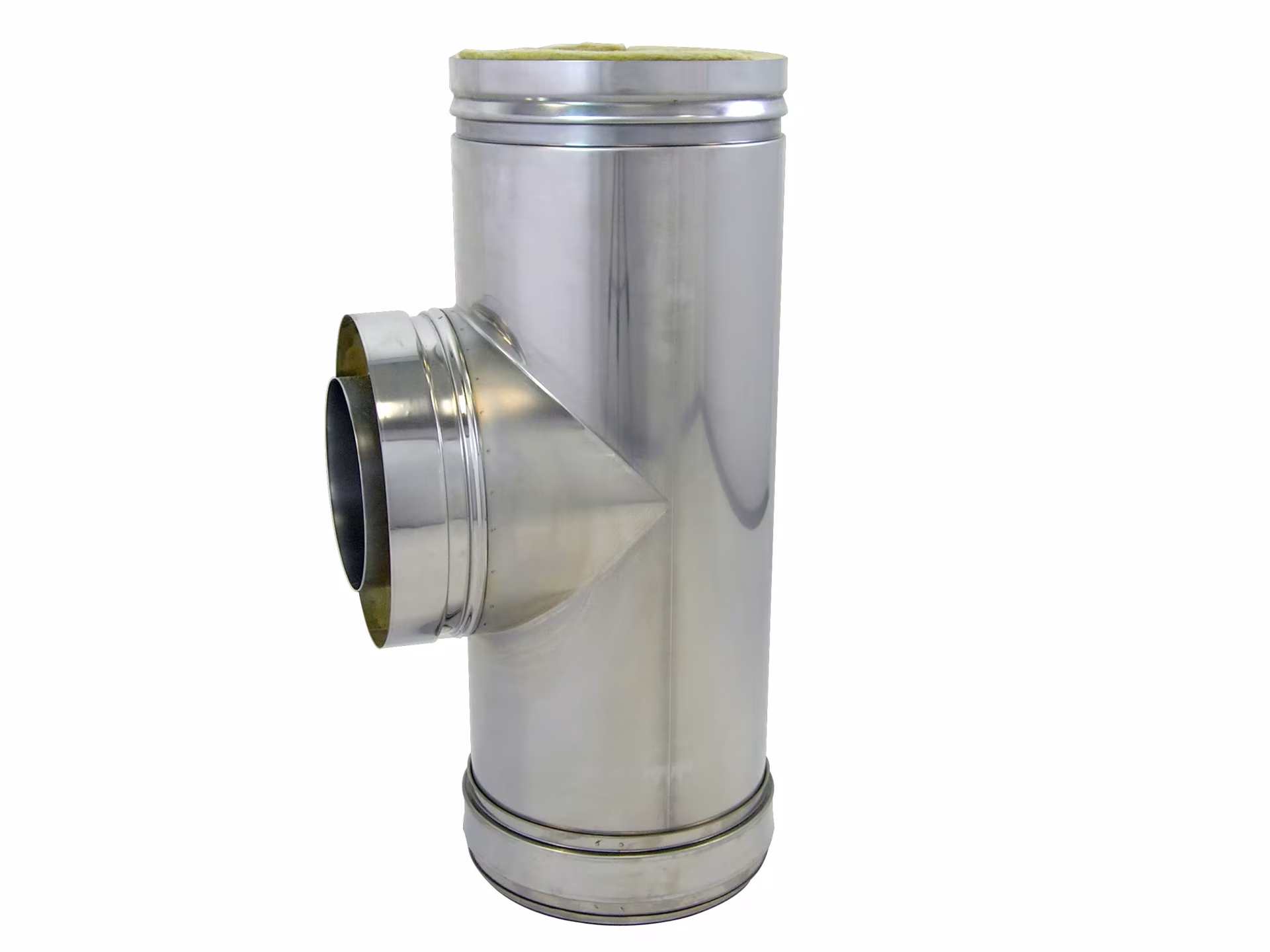 Doppelwandiger DW-FU Feuerungsanschluss 90° D600 Länge 1000 mm mit Klemmband aus der Kategorie Edelstahl Abgassystem doppelwandig mit der Artikelnr. 671560